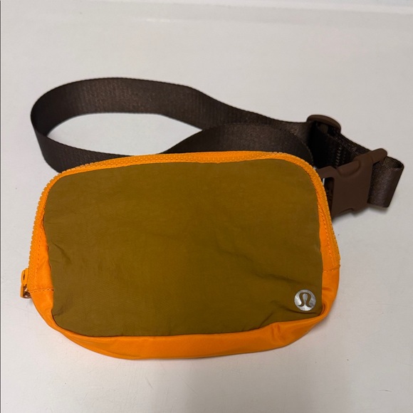 lululemon athletica Handbags - lululemon athletica Orange and Brown Belt Bag